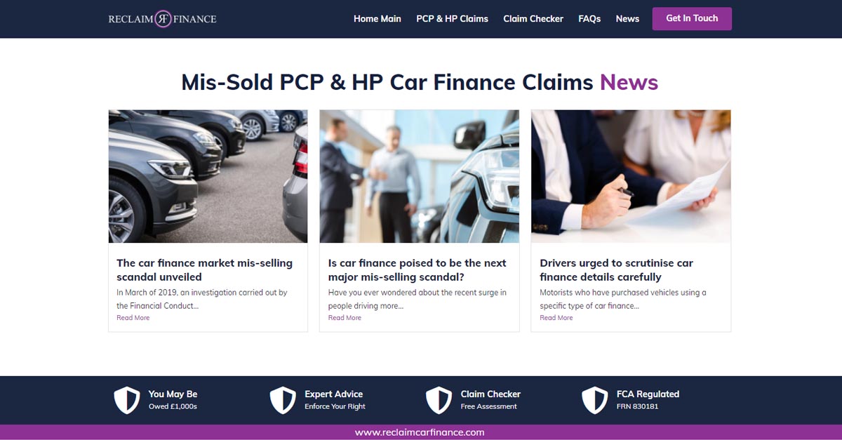 Mis-Sold PCP & HP Car Finance Claim News | HP & PCP Claims
